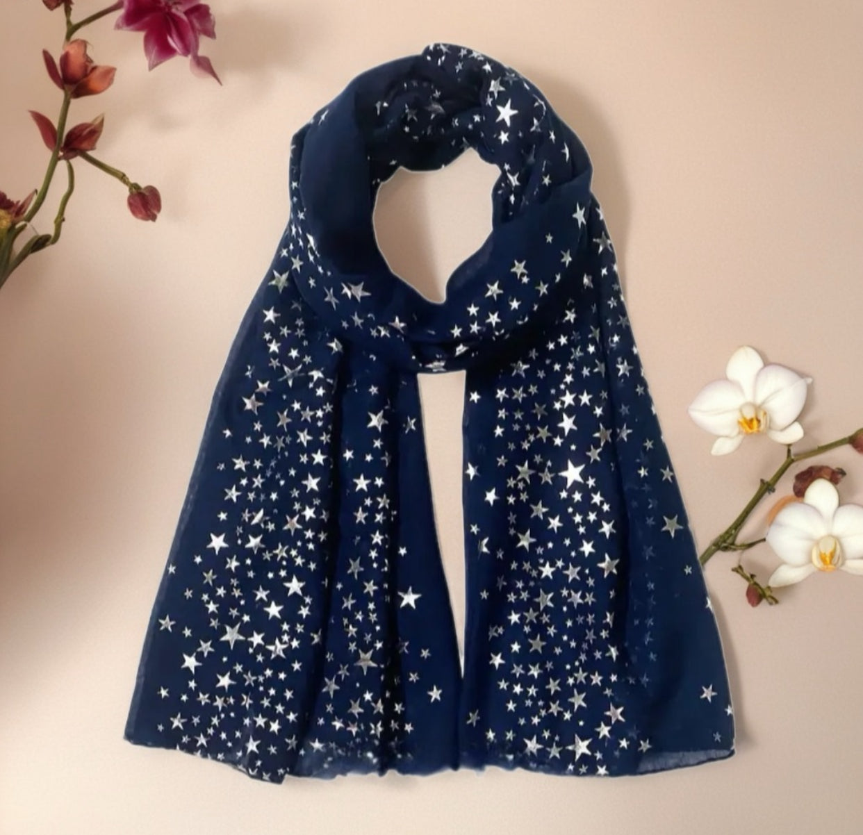 Star Print Scarf