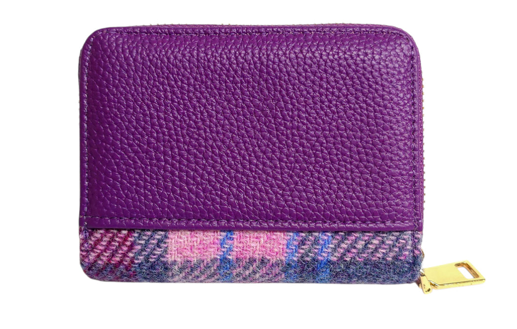 Harris Tweed Pink Purse Small