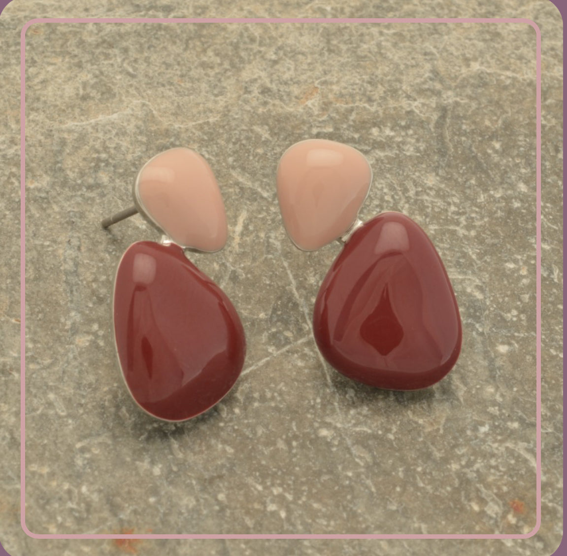 Multicolour Triangles Earrings