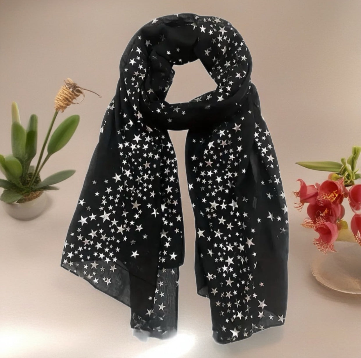 Star Print Scarf