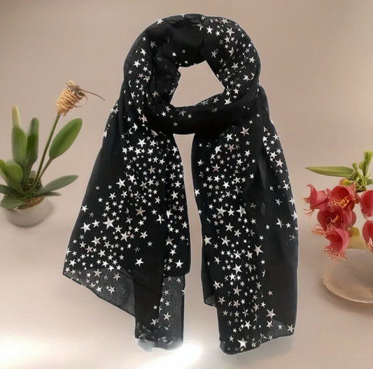Star Print Scarf