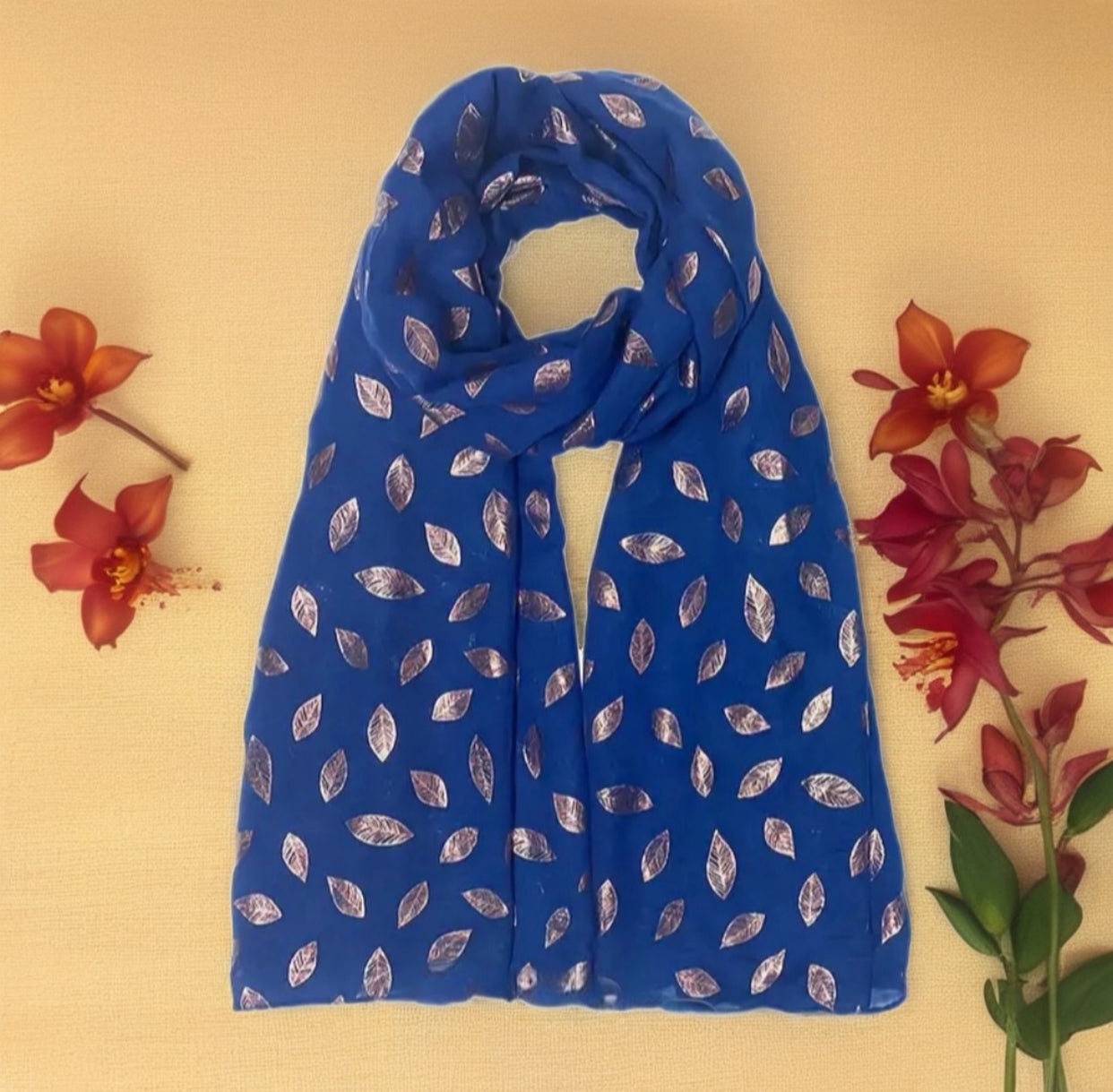 Leaf Print Scarf