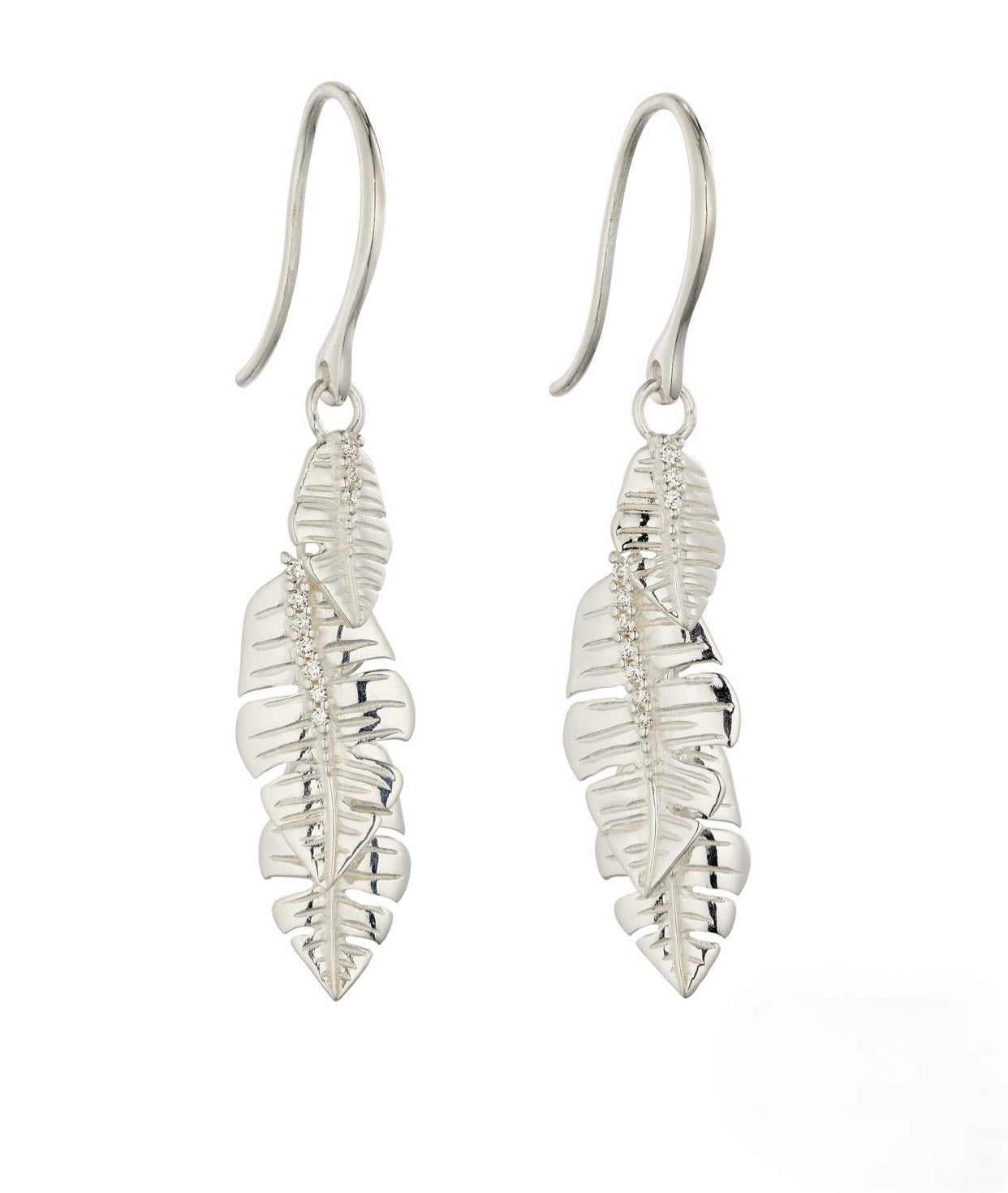 Multi Leaf Drop Earrings