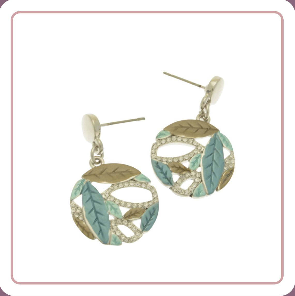 Green Leaves Earrings