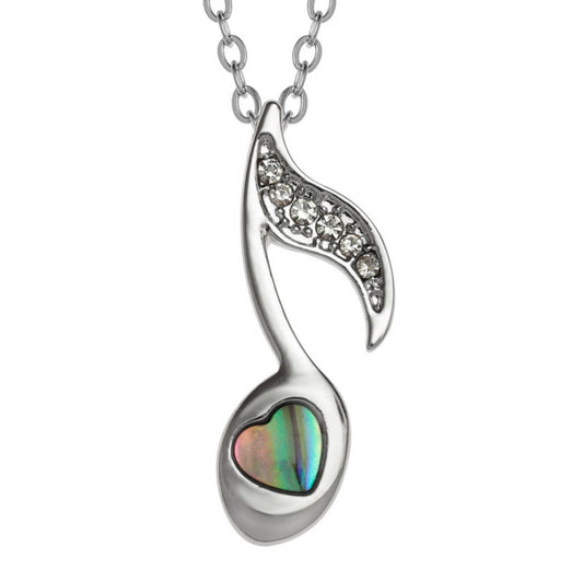 Quaver Music Note Necklace