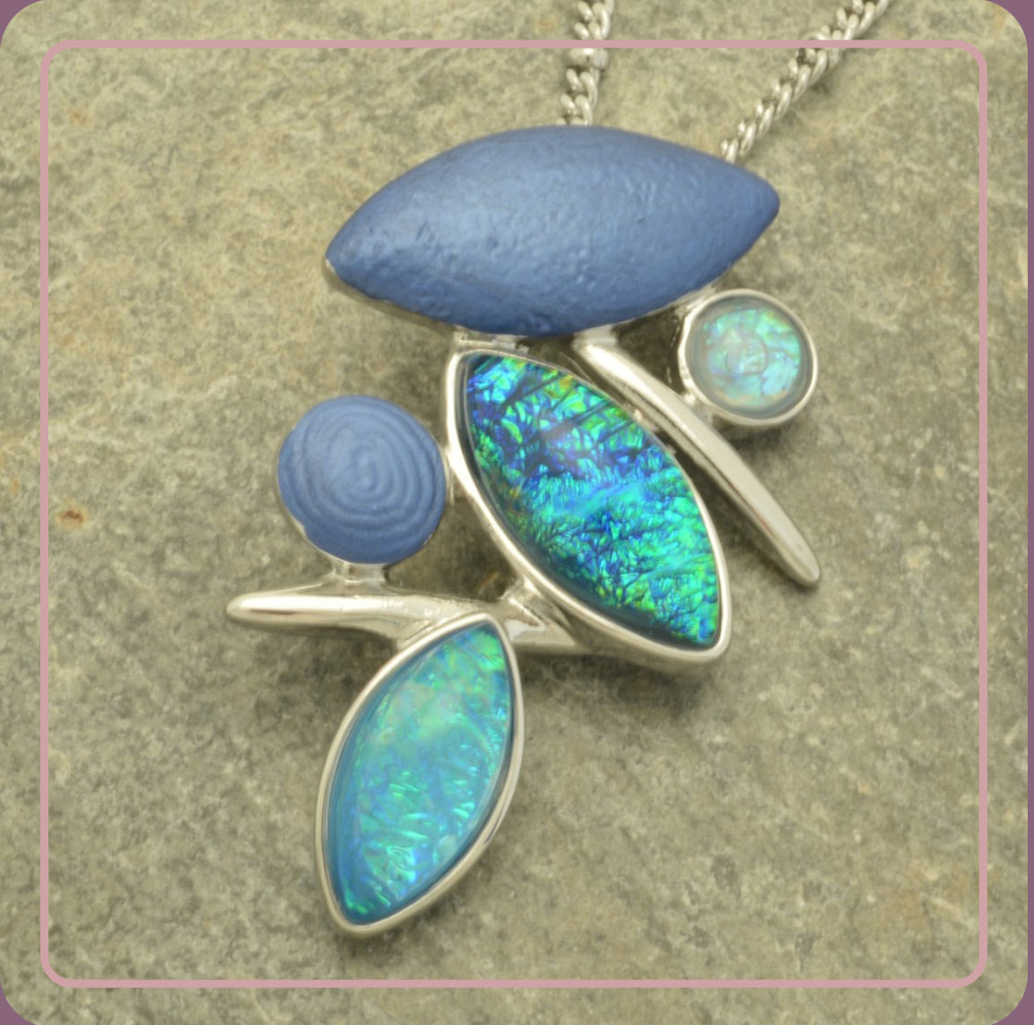 Iridescent Trio Necklace