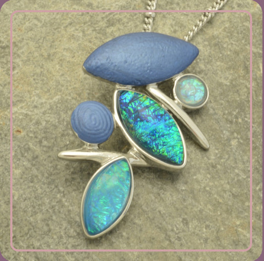 Iridescent Trio Necklace