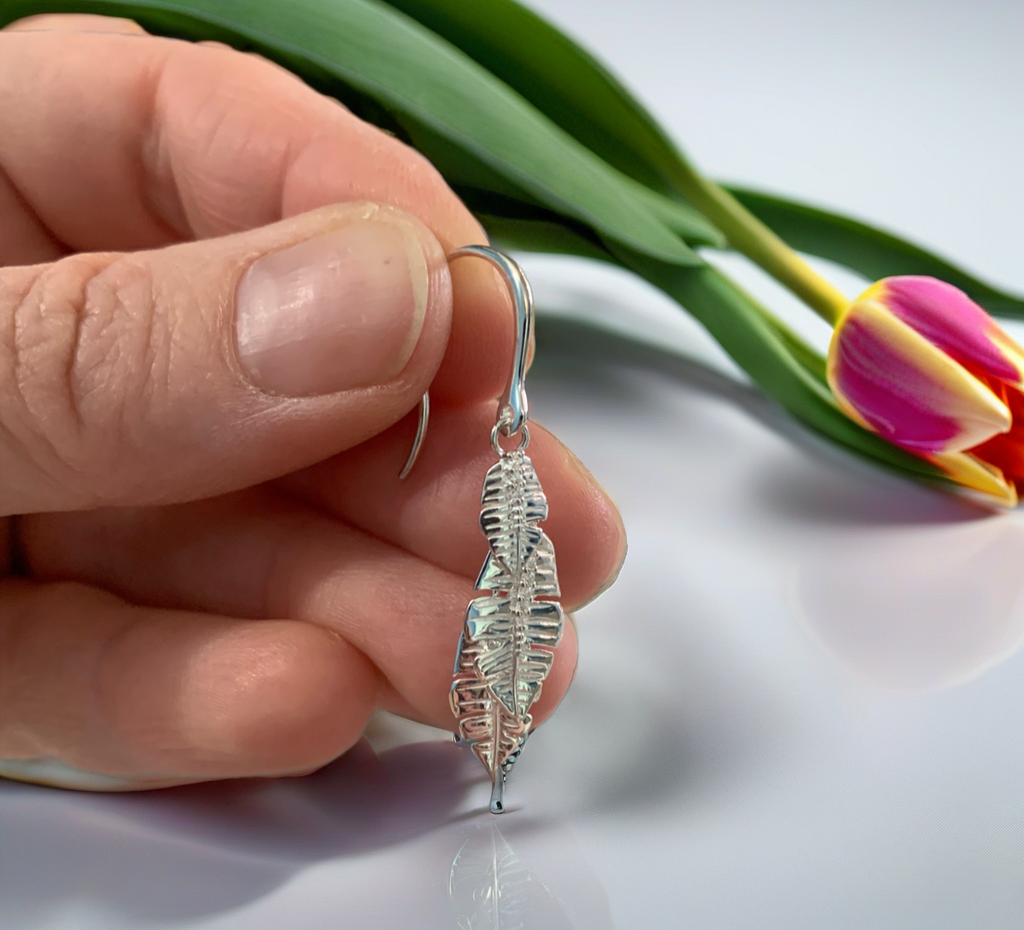 Multi Leaf Drop Earrings