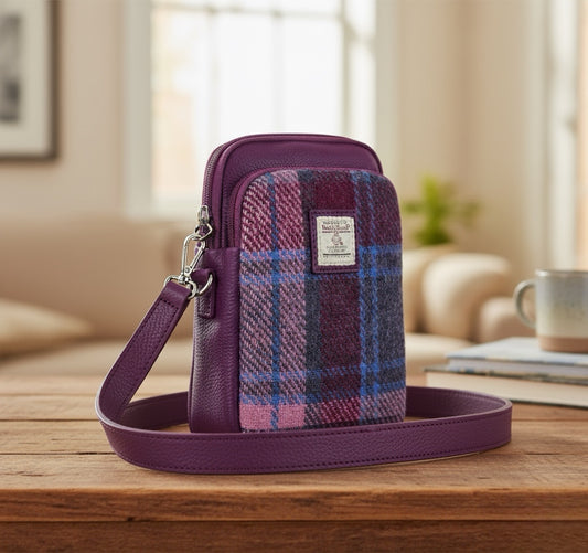 Harris Tweed Crossbody Mobile Phone Bag