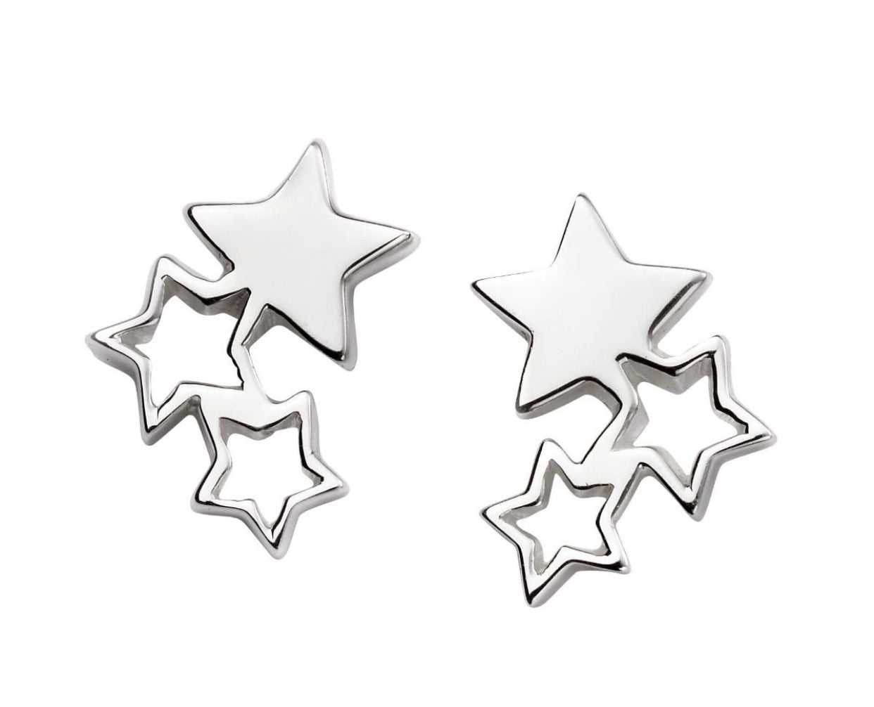 Tripple Star Stud Earrings