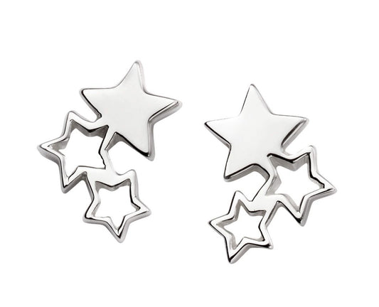 Tripple Star Stud Earrings