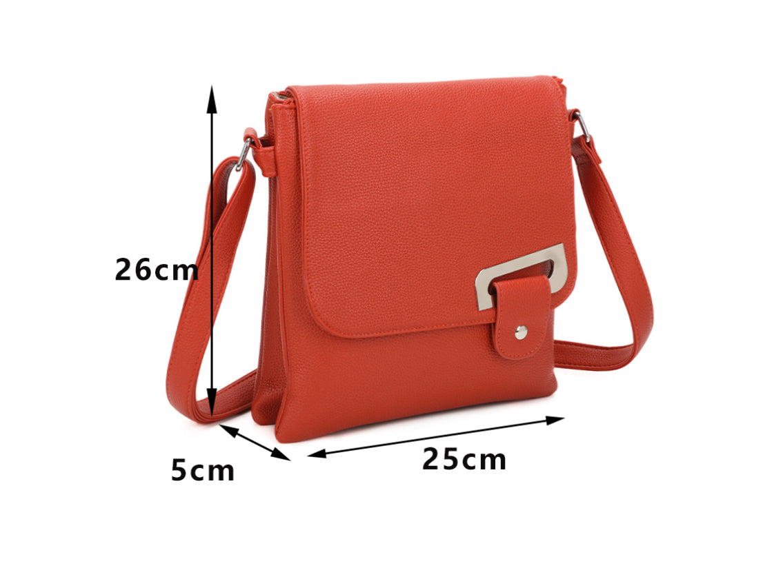 Strathurie Faux Leather Crossbody Shoulder Bag Navy Blue