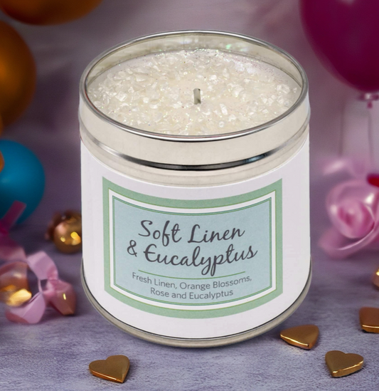Seriously Scented Candle - Soft Linen & Eucalyptus