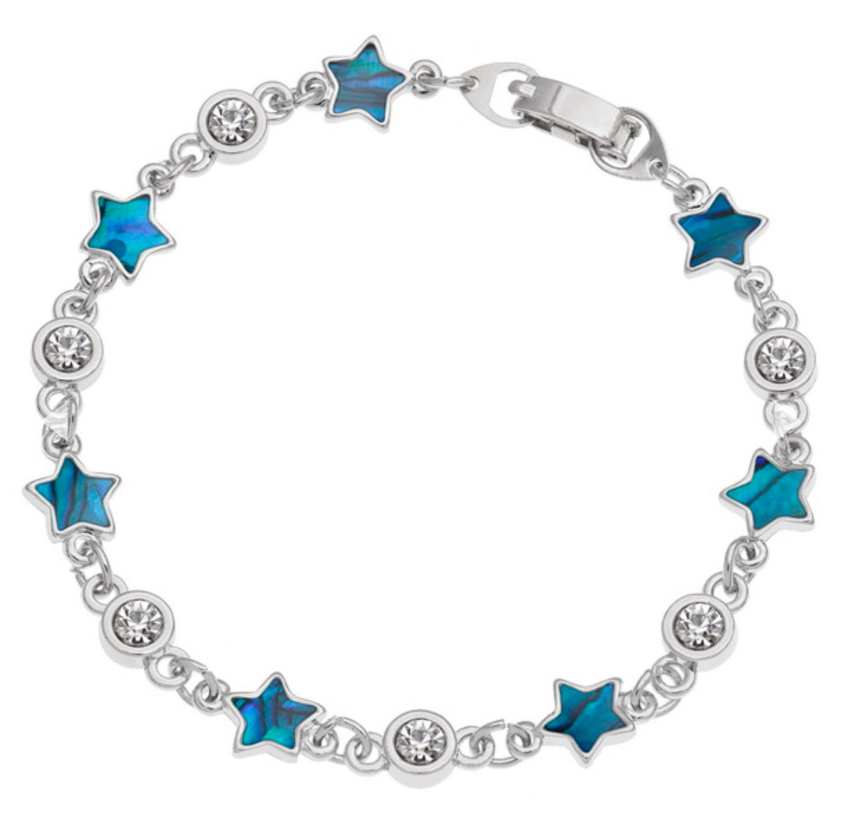 Blue Star and Crystal Bracelet
