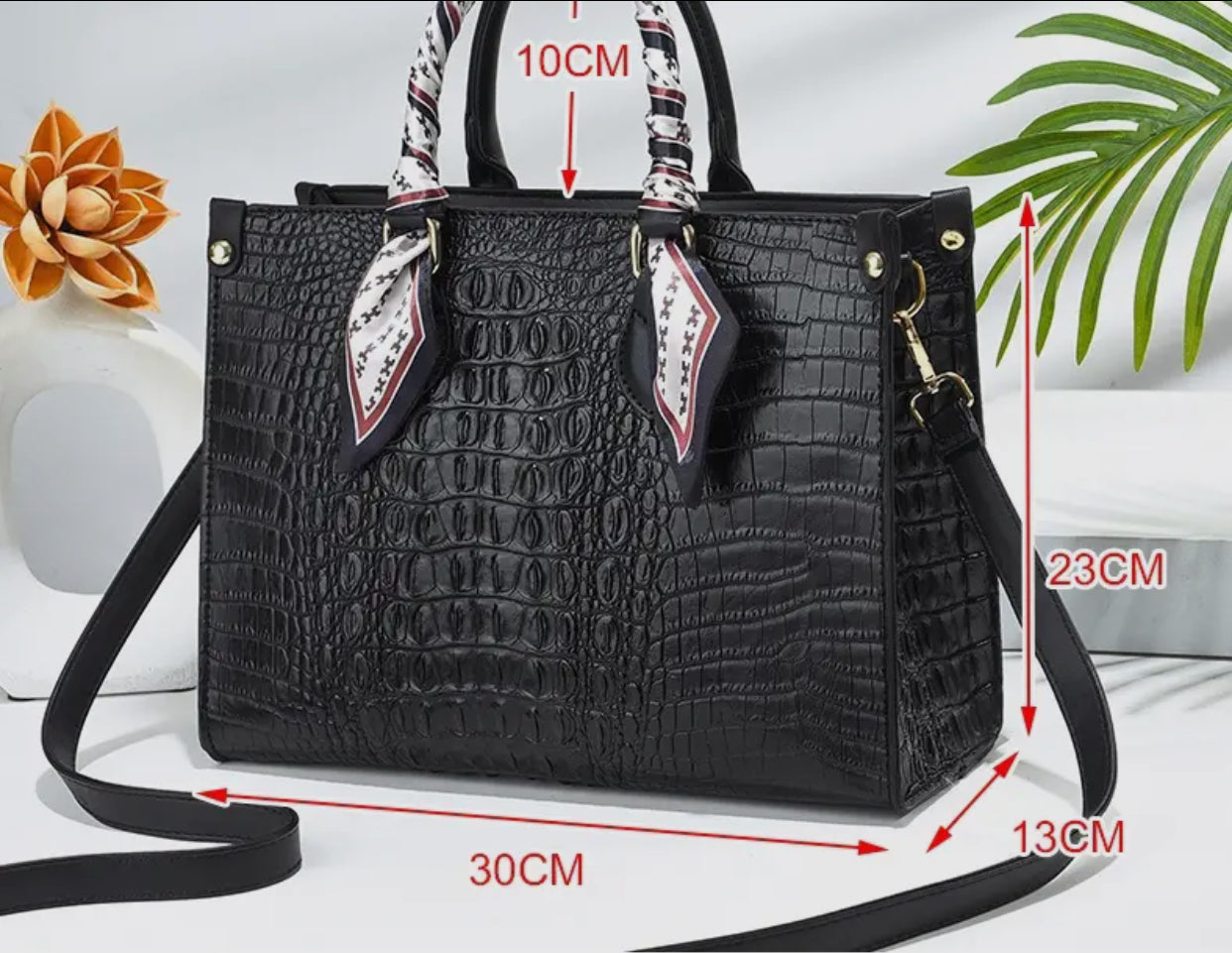Elegant Croc Style Handbag