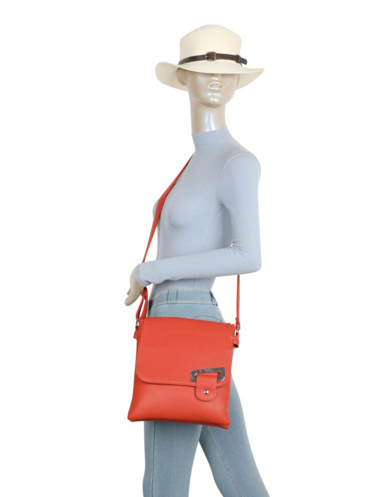 Strathurie Faux Leather Crossbody Shoulder Bag Navy Blue