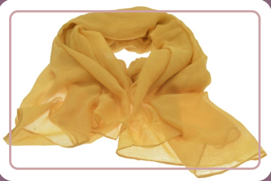 Mustard Yellow Sparkle Scarf