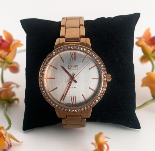 Eton Rose Gold Sparkle Watch