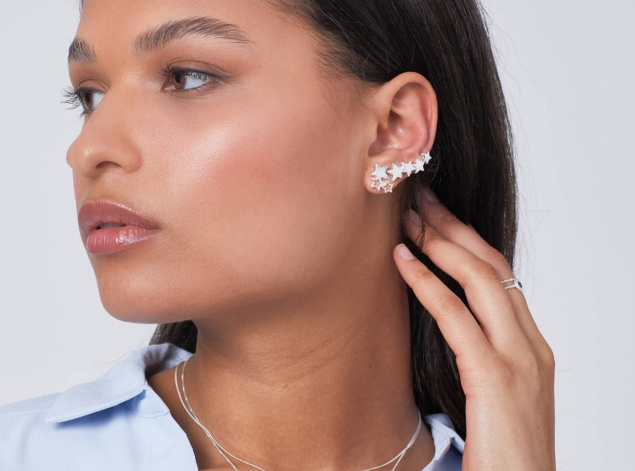 Tripple Star Stud Earrings