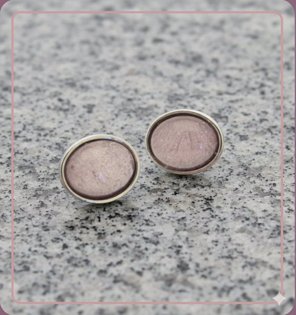 Purple Droplet Earrings