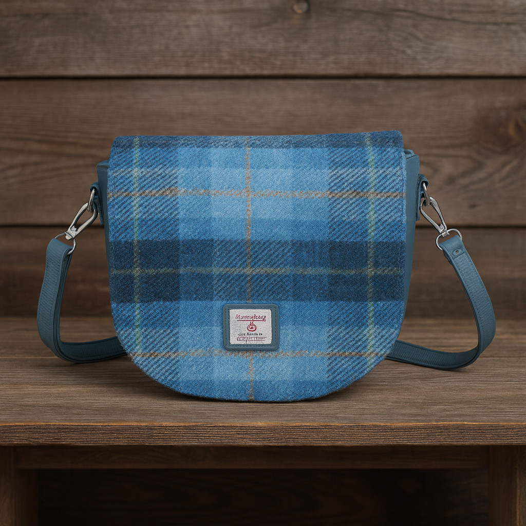 Harris Tweed Saddle Style Bag