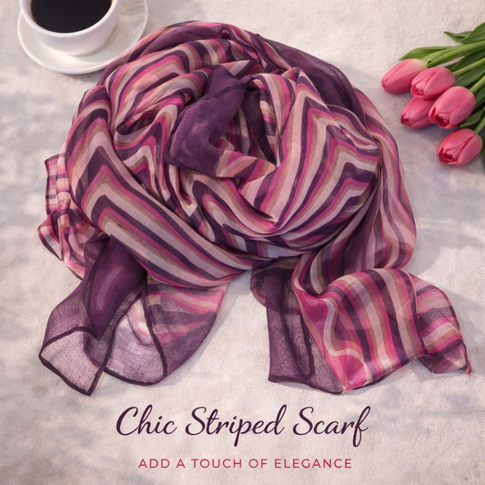 Purple and Pink Maze Scarf