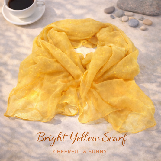 Mustard Yellow Sparkle Scarf