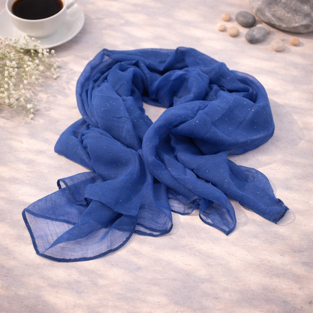 Royal Blue Sparkle Scarf